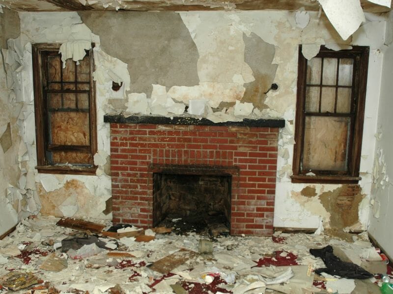 Condemned house inside