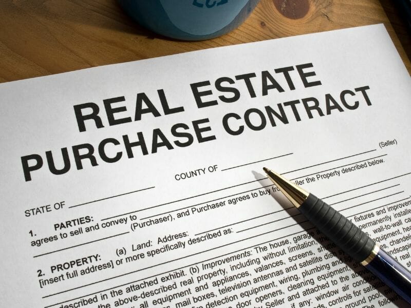 Real estate purchase 
contract